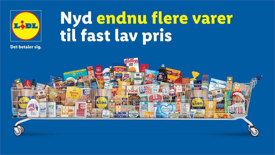 Lidl billigst for sjette måned i træk: 13 kroner skiller fra Rema 1000